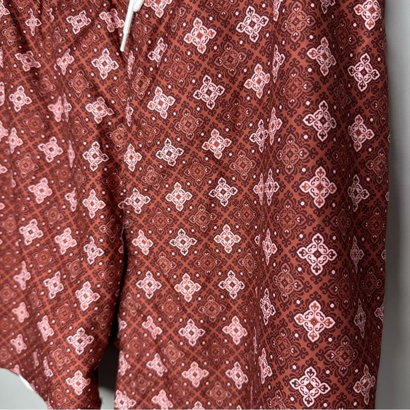 Arizona Jean Company Red Patterned Swim Trunks - Picture 2 of 4